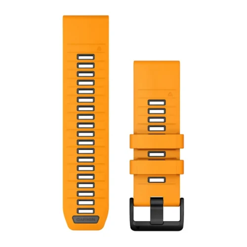 Cinturino in silicone QuickFit 26mm Garmin Spark Orange/Graphite 010-13393-01