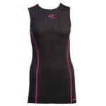 RIDAY Canotta Sportiva Donna Fitness Smanicata Palestra Canottiera Top Senza Maniche (l, Melange/Pink)