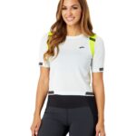 Brooks Carbonite Manica Corta, Grigio ghiaccio/vita notturna Jacquard, XS